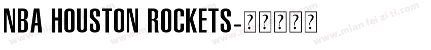 NBA Houston Rockets字体转换